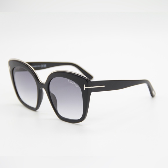 NEW TOM FORD CHANTALLE WOMEN SUNGLASSES TOM FORD TF944 01B EYEWEAR FT0944/S - Picture 7 of 13